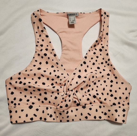 Forever 21 Sports Bra Blush Leopard - Picture 1 of 3